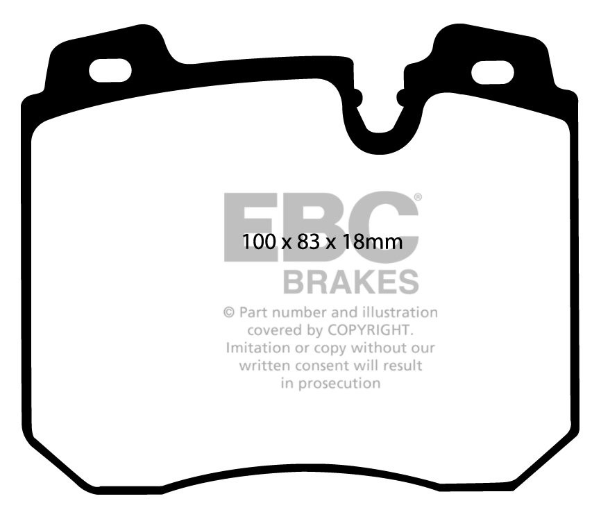 EBC Brakes BMW 750 5.0 (E32) 91-94 Remblokken voorzijde