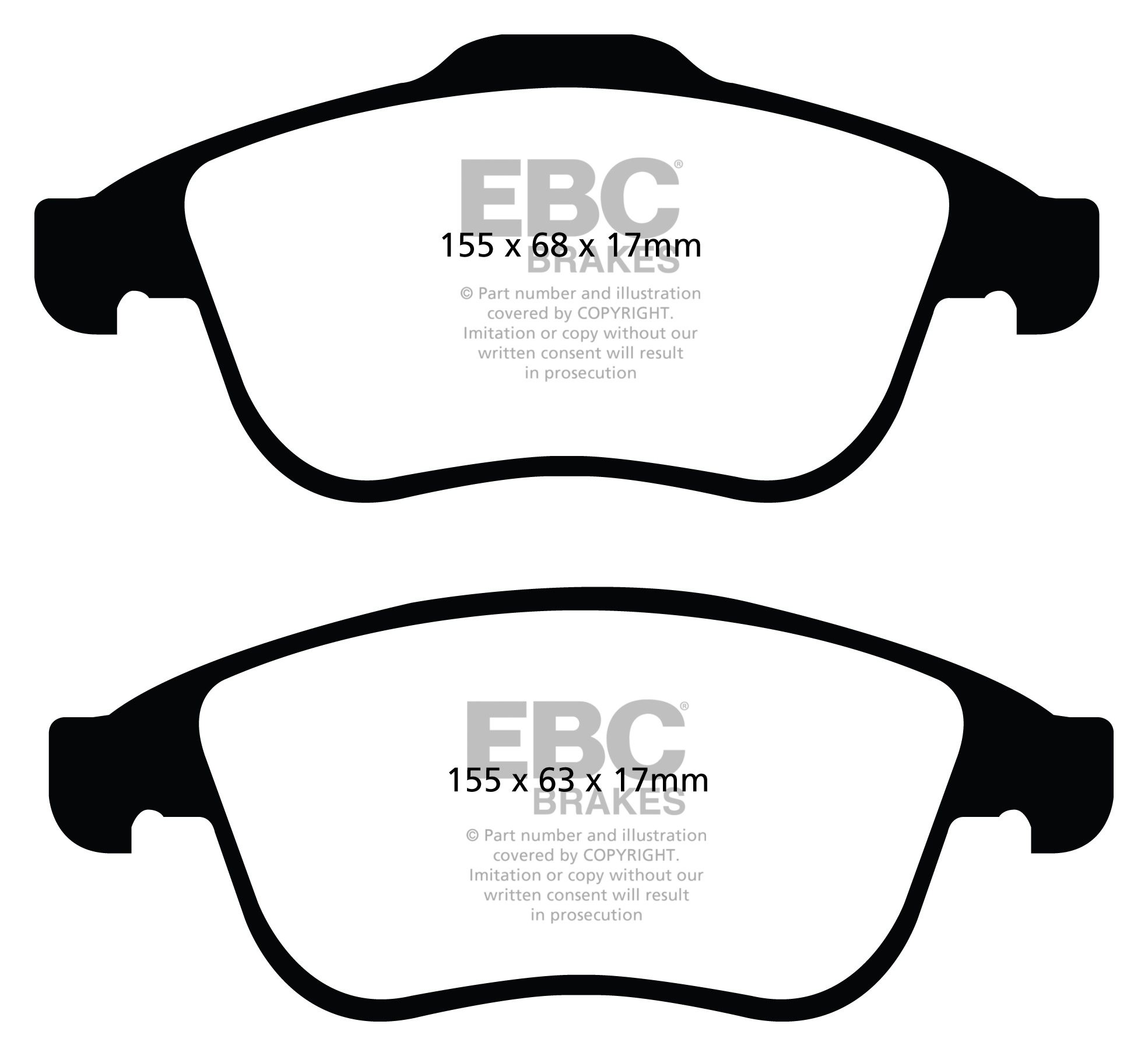 EBC Brakes RENAULT Grand Scenic 1.9 TD 2009-.. Remblokken voorzi