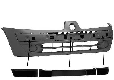 voorbumper, in primer, (Clio,-01/2004) Renault Clio, 2001-2005