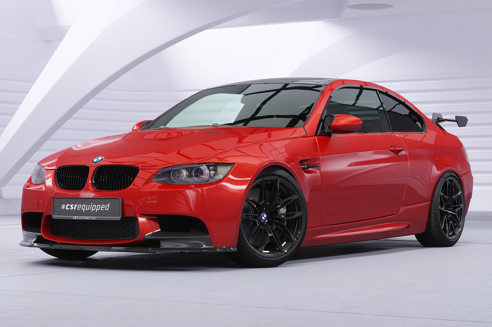 Voorspoiler BMW M3 E90/E92/E93 glans zwart