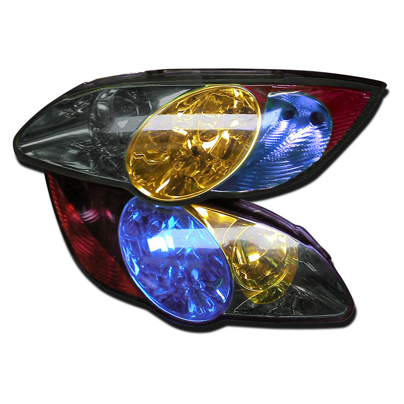 Koplamp-/achterlicht folie - Zwart - 1000x30 cm