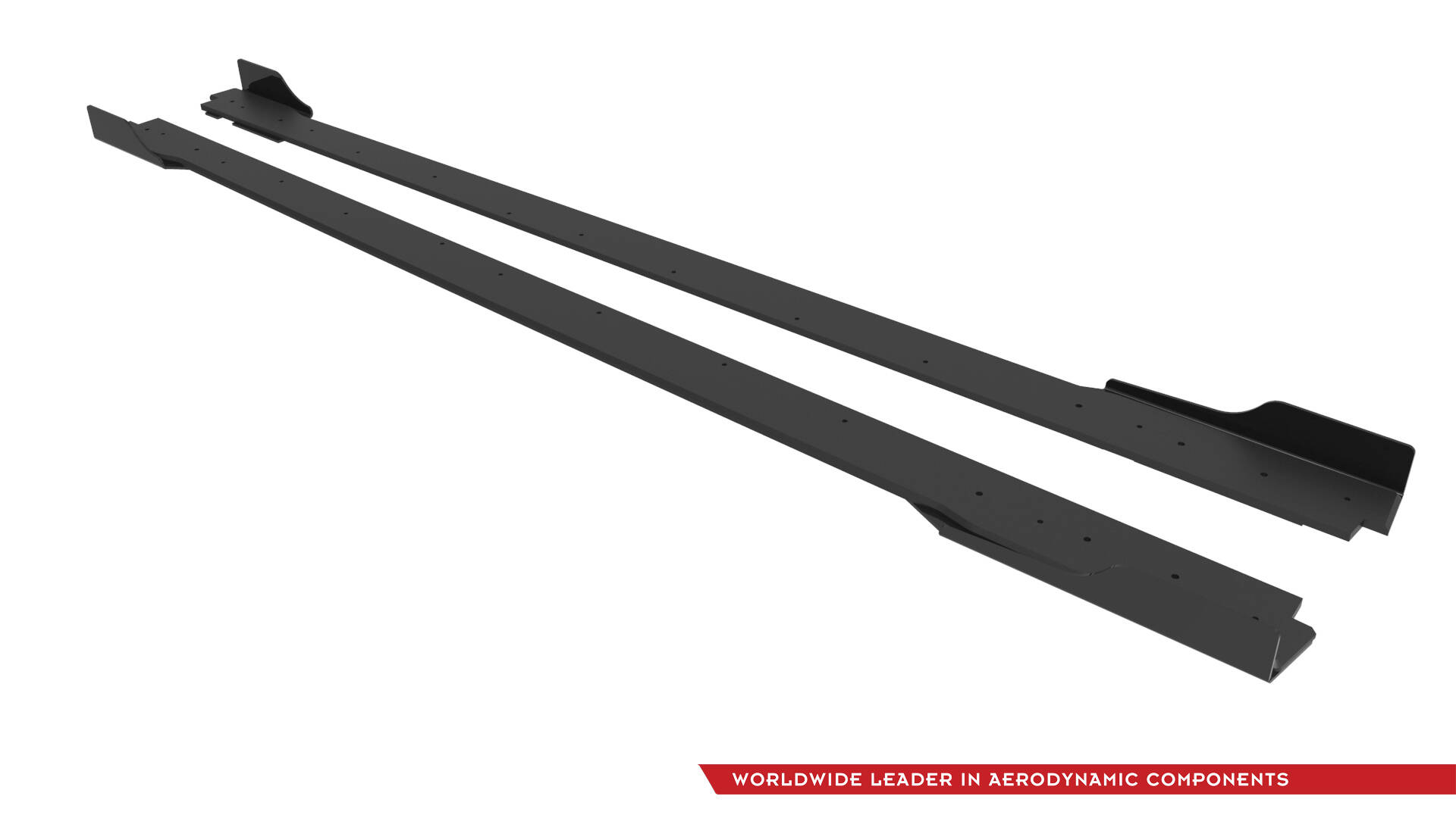 Street Pro Zijskirts + Flaps Hyundai Veloster N MK2 Maxton Glanzend zwart