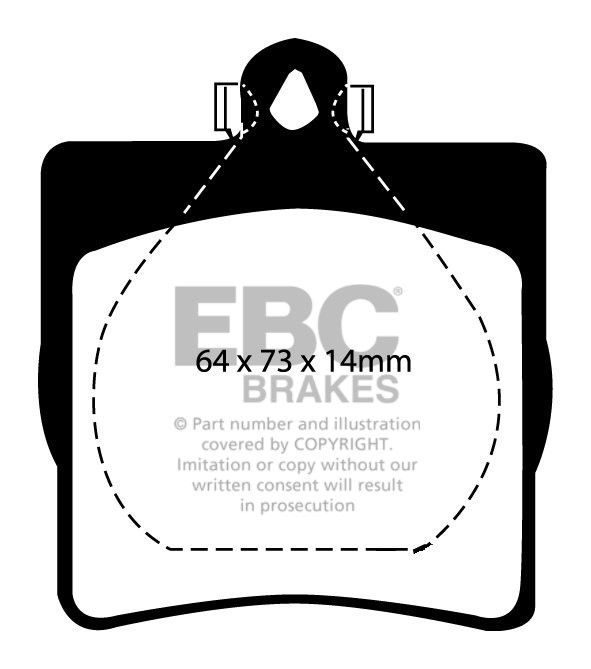 EBC Brakes MERCEDES SLK (R171) SLK200K (1.8 Supercharged) 2005-2