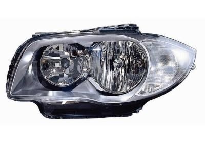 koplamp, H7+H1, elektr verstelb, links,-03/2009 BMW 1 serie E87,