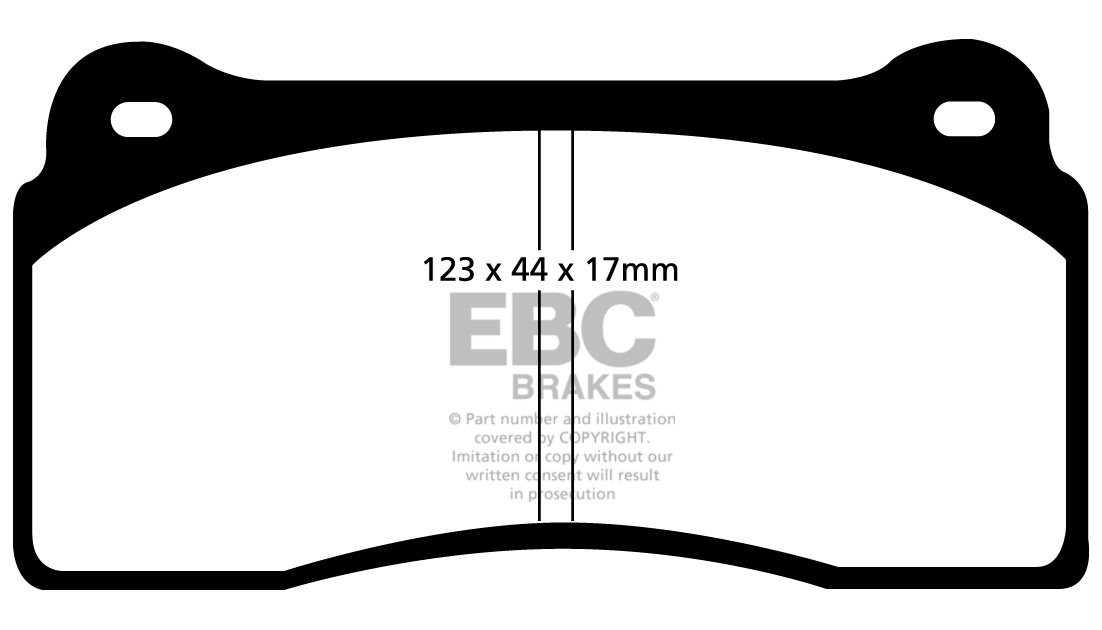 EBC Brakes NISSAN GT-R (R35) 3.8 Twin Turbo 2008-.. Remblokken a