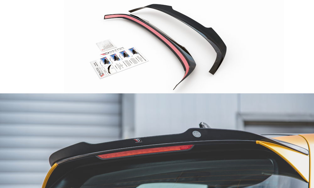 Spoiler V.2 VW Golf 8 & R-Line Manxton Glans Zwart