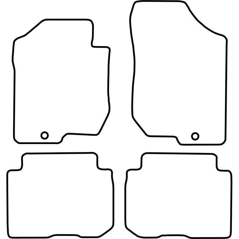 Automatten Velours  Kia Carens 2006-2011 (5 personen)