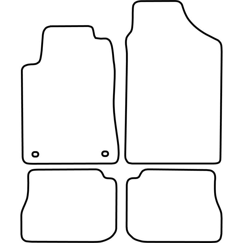 Automatten Velours  Peugeot 605 1991-2000