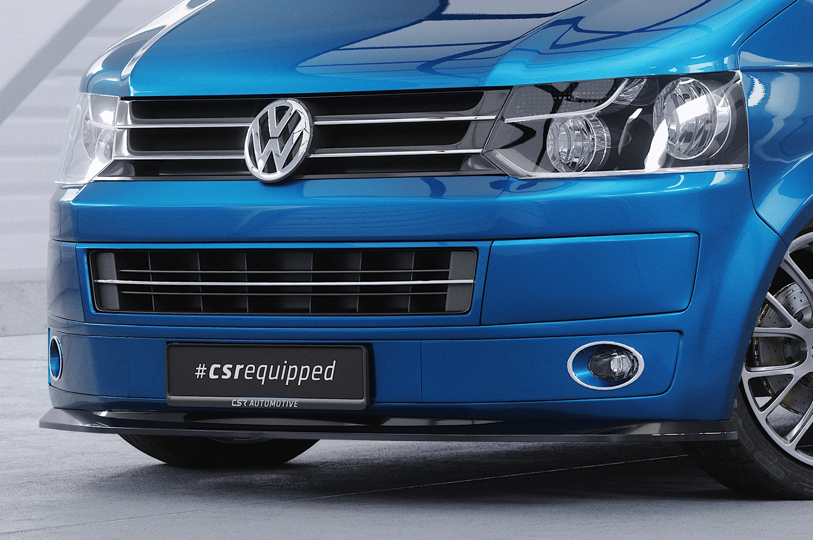 Voorspoiler VW T5 Bus glans zwart – 09/2009–07/2015