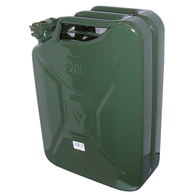 Carpoint Benzinekan / Jerrycan 20L groen metaal UN-keur