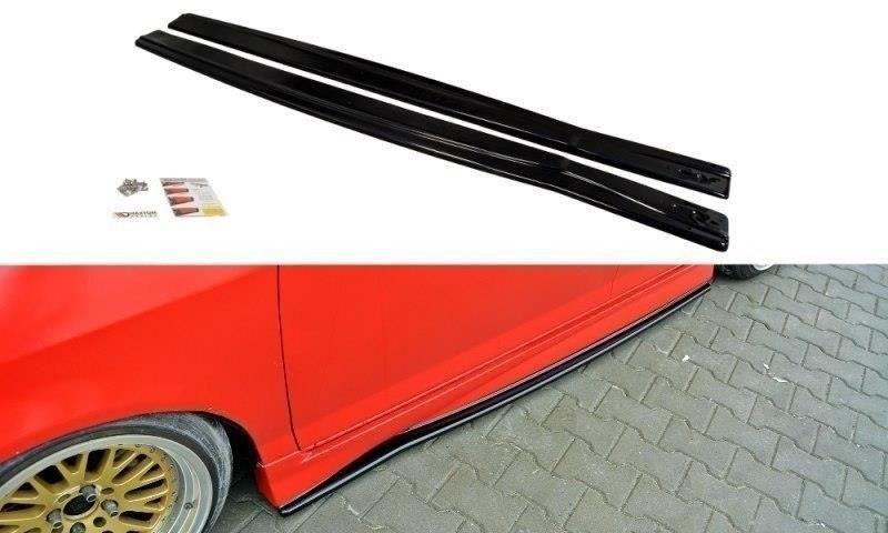 Zijskirts Diffusers Honda Jazz MK1 Glanzend Zwart
