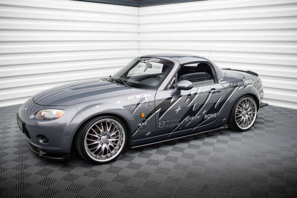 Zijskirts Mazda MX-5 Mk3 Maxton Design glans zwart