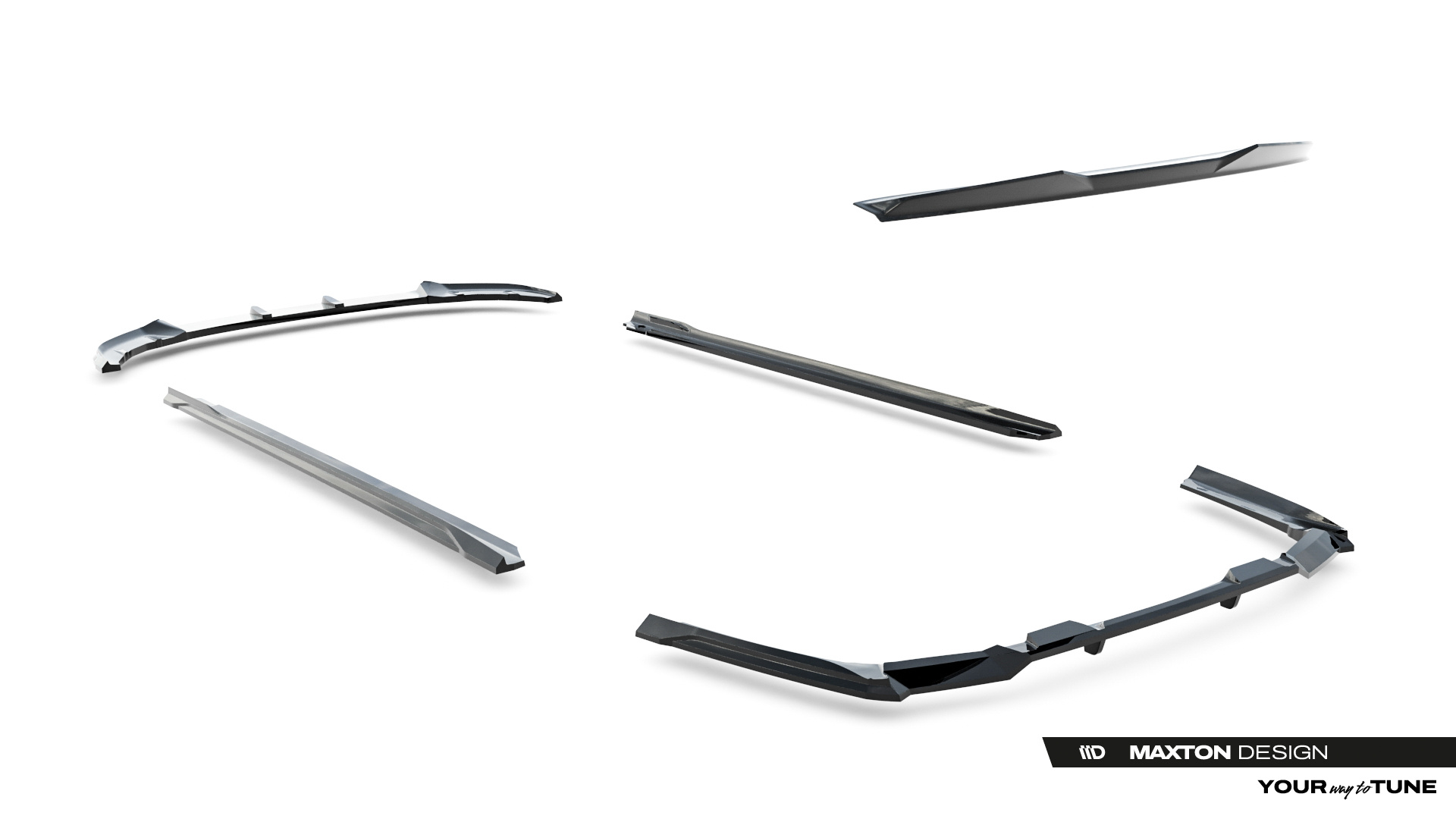 Bodykit BMW 5-serie G60 M-Pack Maxton Glanzend zwart V.1