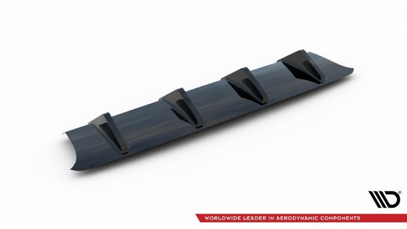 Achter Aanzet Audi S3 8V FL Hatchback Glanzend zwart
