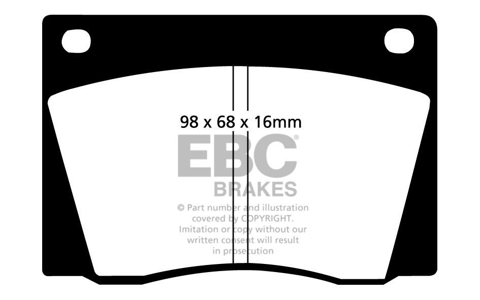 EBC Brakes FERRARI 246 2.4 69-70 Remblokken voorzijde