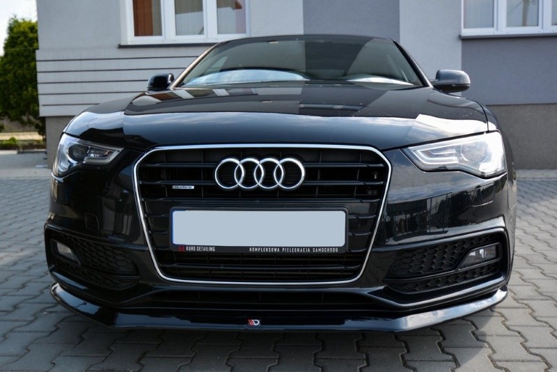 Voorspoiler Audi S5 / A5 S-Line 8T FL V.1 Glanzend Zwart