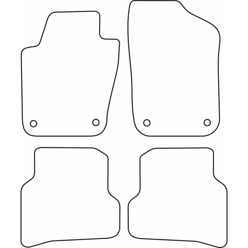 Automatten  Volkswagen Polo 6R & 6C 2009-2017