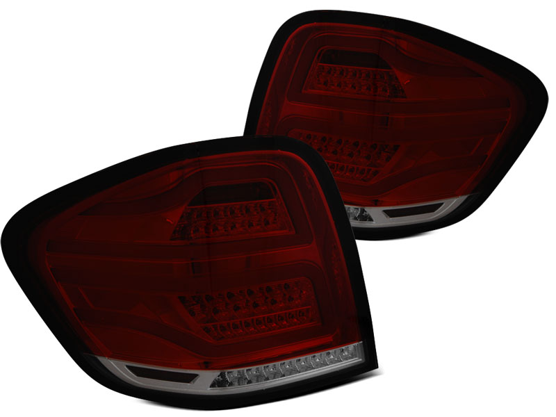 Tail Lights Mercedes ML W164 05-08 LED Tube Red/Smoke