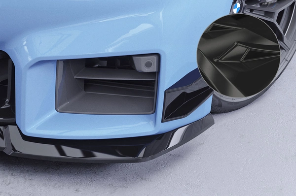 Performance Flaps Glanzend Zwart BMW M2 G87 Coupé – CSR Automotive Racing Canards met ABE