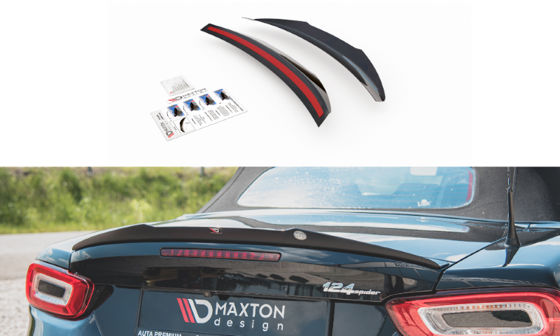 Spoilerkap Fiat 124 Spider Abarth Glanzend Zwart