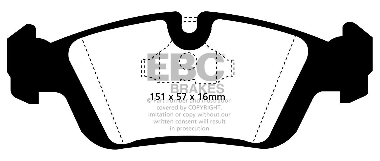 EBC Brakes BMW 325 2.5 TD (E36) 93-98 Remblokken voorzijde