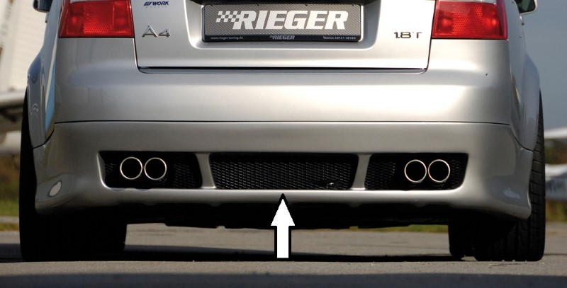 Achterbumper Diffusor Audi A4 8E Sedan Rieger