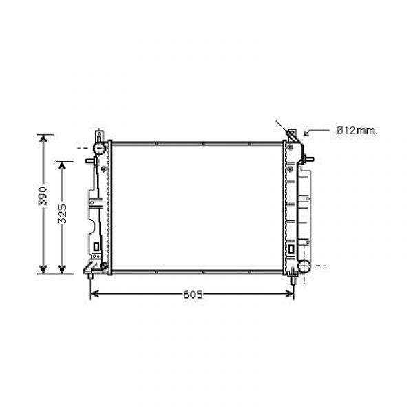 Radiator SAAB 9-3 98-03 500x350x32 2.0.2.3 +AC/2.2TD -AC