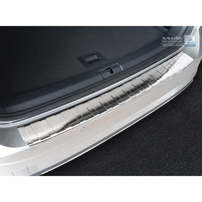 RVS Achterbumperprotector  Volkswagen Golf VII Variant Facelift incl. R-Line & Alltrack 2017-2020 'Ribs'