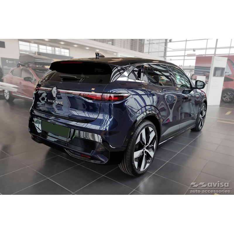 Matzwart RVS Achterbumperprotector  Renault Megane E-Tech 2022- 'Ribs'