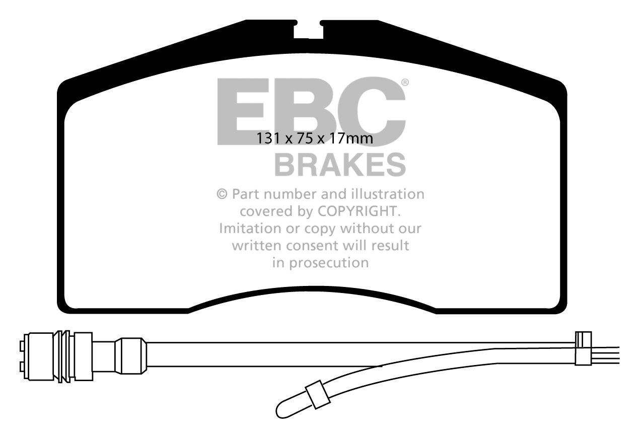 EBC Brakes PORSCHE 911 (993) 3.6 Turbo 4 95-97 Remblokken voorzi