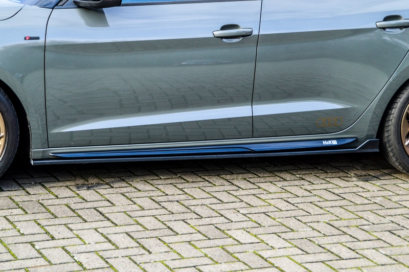 Zijskirts Audi A1 GB S-Line Sportback Glans Zwart