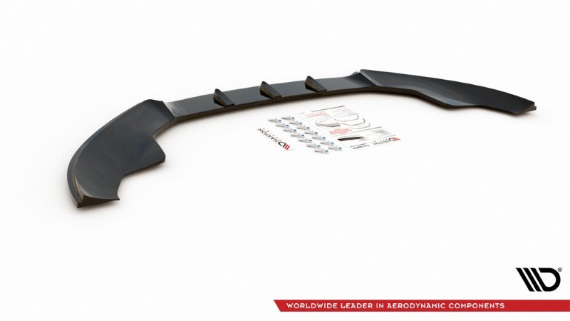 Voorspoiler Audi S4 / A4 S-Line B8 Glanzend Zwart