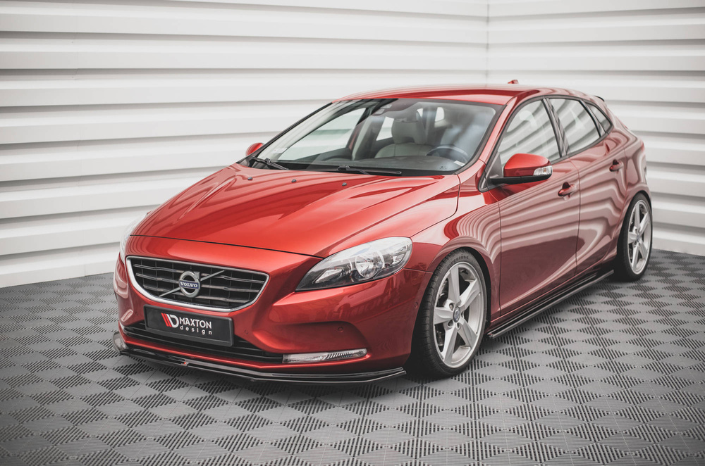 Voorspoiler Volvo V40 Maxton Glanzend zwart