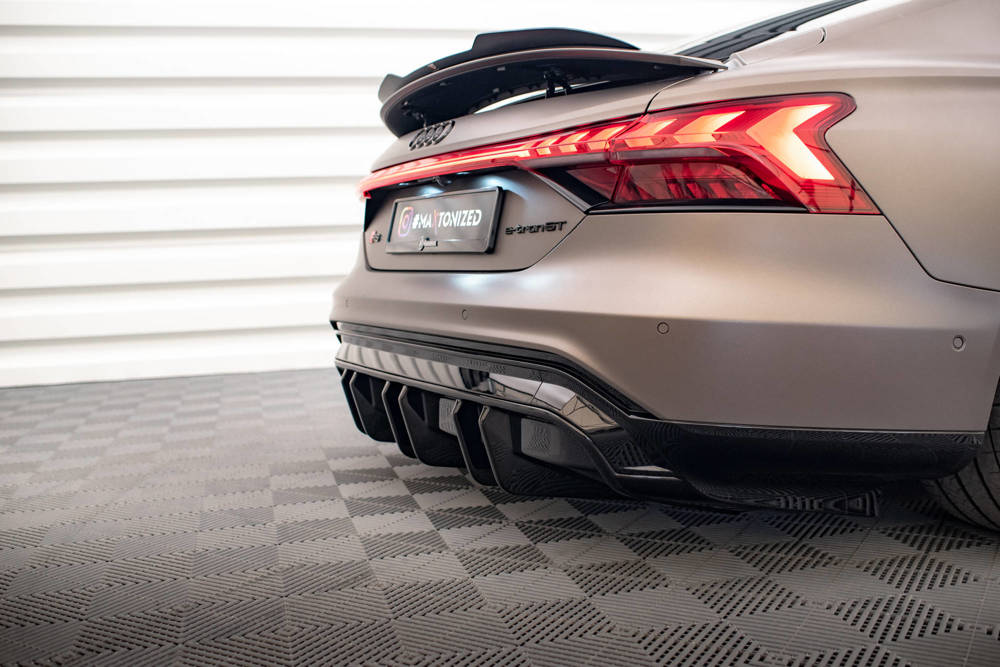 Diffuser Audi E-Tron GT & RS GT Maxton Glans Zwart