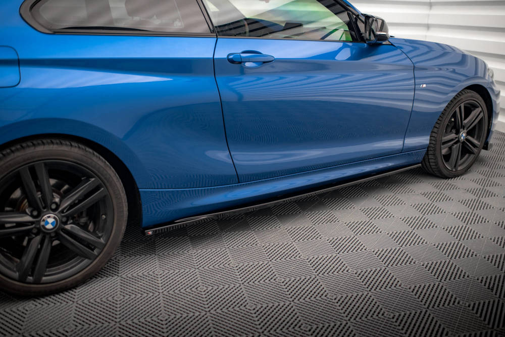 Voorspoiler BMW 2 Serie M Pakket F22 Maxton Glans Zwart