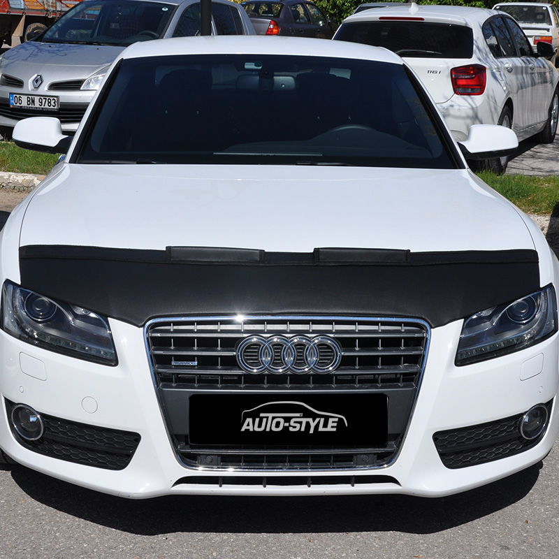 Motorkapsteenslaghoes  Audi A5 2007- 2016 zwart