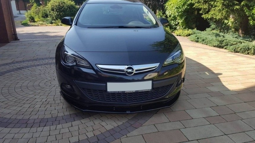 Voorspoiler Opel Astra J Maxton Design glans zwart