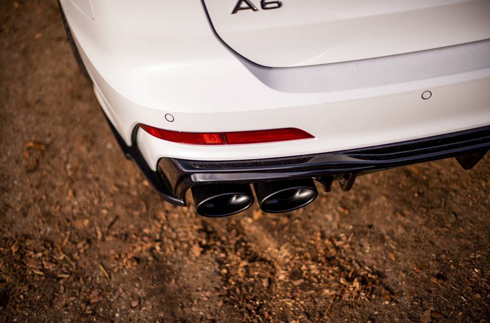 Diffuser Audi A6 C8 S-Line Maxton Glans Zwart Chrome Sierstukken