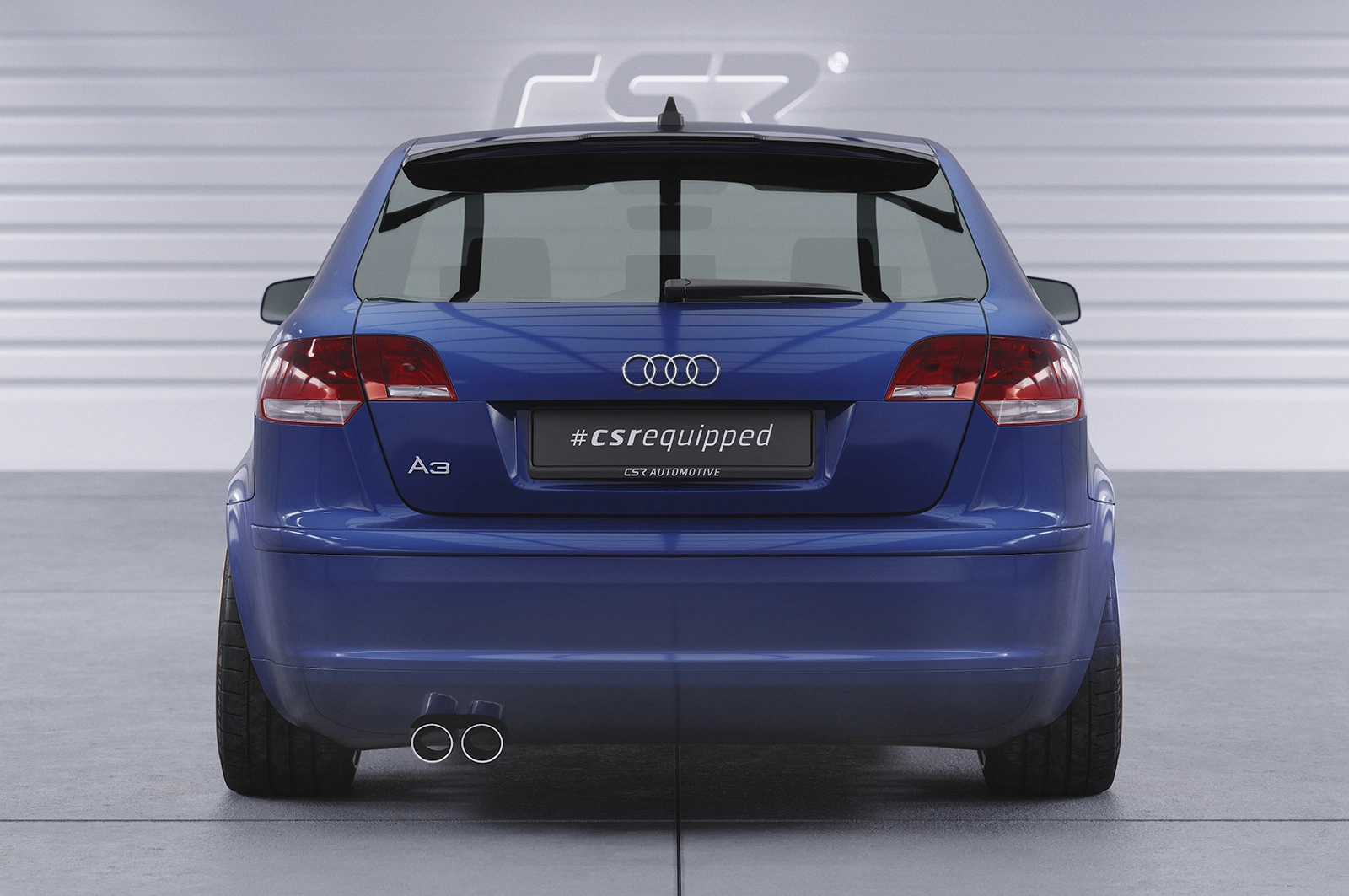 Achterspoiler Audi A3 8PA (09/2004–10/2012) Glans Zwart – CSR Automotive
