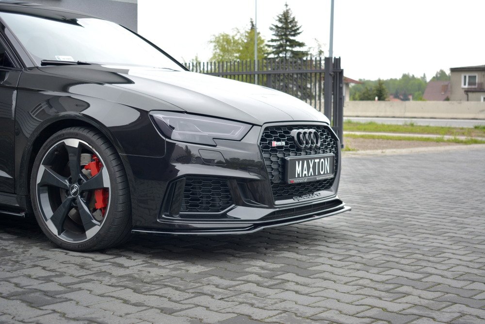 Voorspoiler V.2 Audi RS3 8V FL Sportback Glanzend Zwart