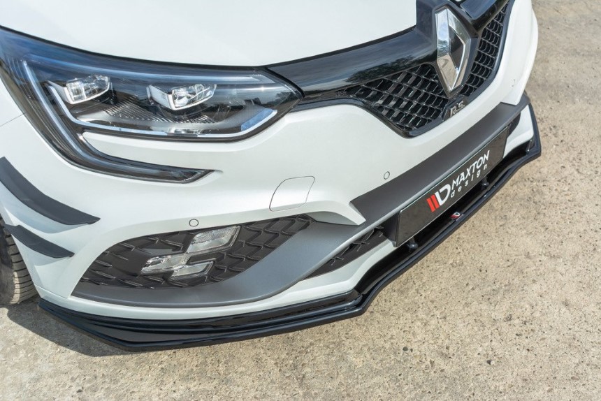 Voorspoiler Renault Megane 4 RS Maxton Design glans zwart V.1