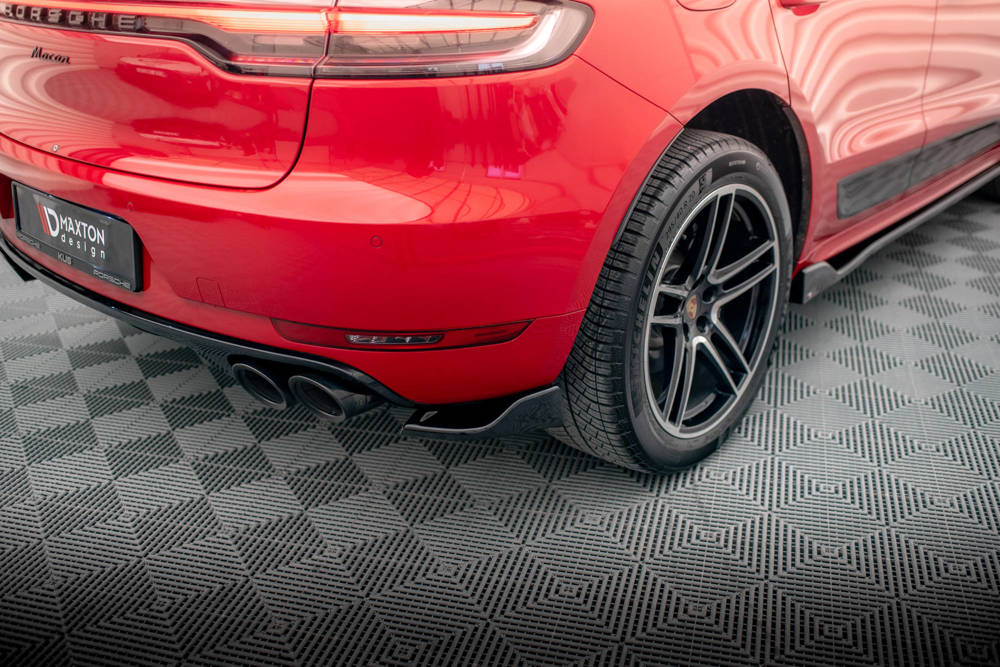 Zijdiffuser Porsche Macan GTS / Sport Design Mk1 Facelift Maxton Glans Zwart