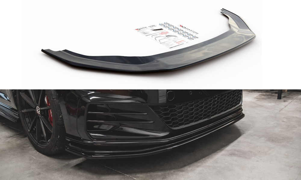 Voorspoiler Volkswagen Golf 7 GTI TCR Maxton Glans Zwart