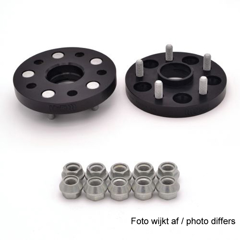 H&R DRM-Systeem Spoorverbreders 20mm 5x108 - Naaf 63,3mm - Boutmaat M14x1,5 -   Ford/Jaguar/Landrover - Zwart