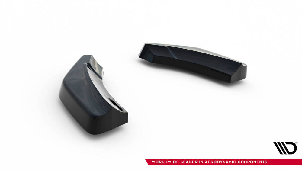 Achter Zij Splitters Audi TT 8J 3.2 Glanzend Zwart Maxton