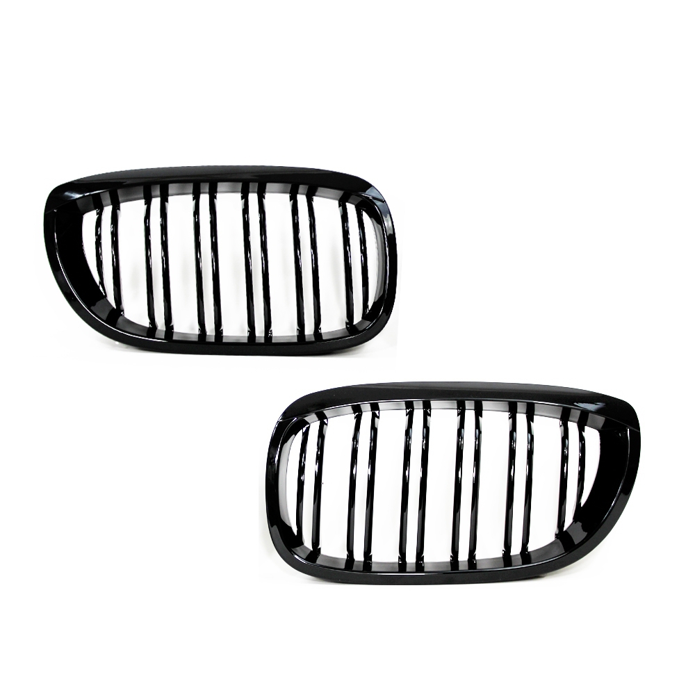 Grill Nieren BMW E46 coupe/cabrio 03-07 Glans Zwart