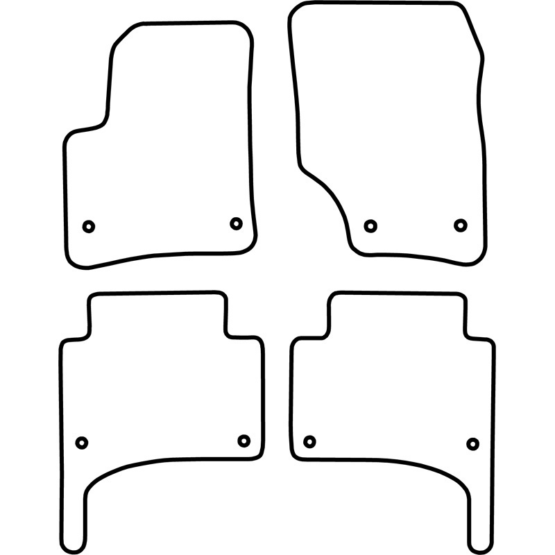 Automatten Velours  Volkswagen Touareg 2010-2018
