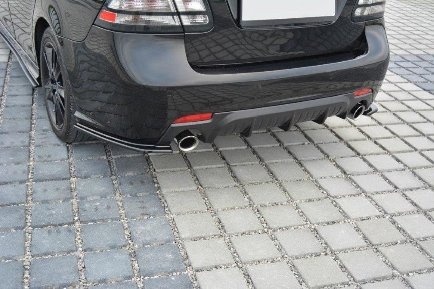 Achterzijde skirts Saab 9-3 Aero Maxton Design glans zwart