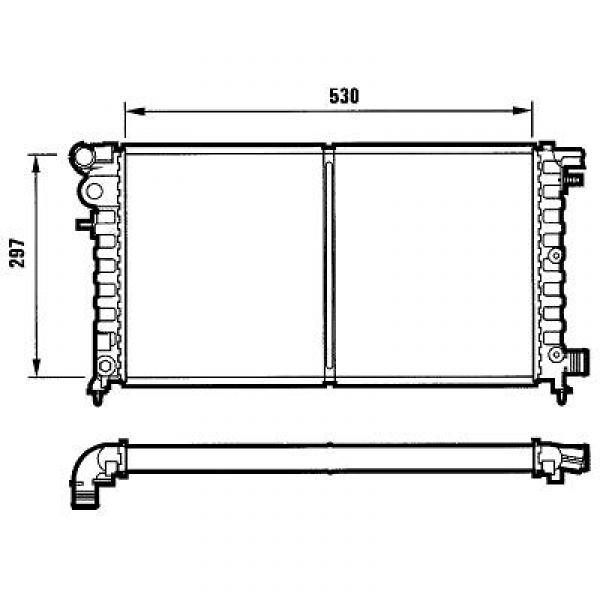 Radiator CITROEN SAXO 96-03 530x300 1.5 DIESEL