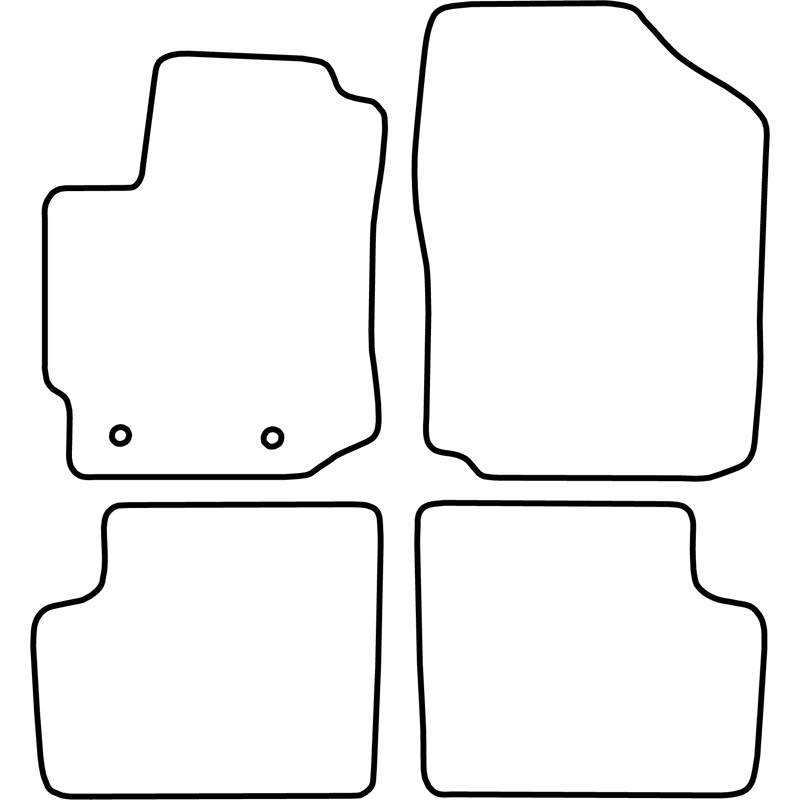 Automatten Velours  Subaru Justy 2008-
